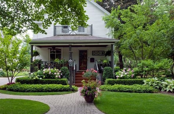 beautiful front yard created by sydney landscape architects