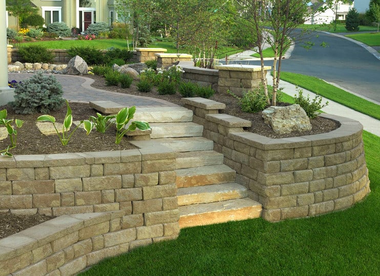 inexpensive retaining wall ideas