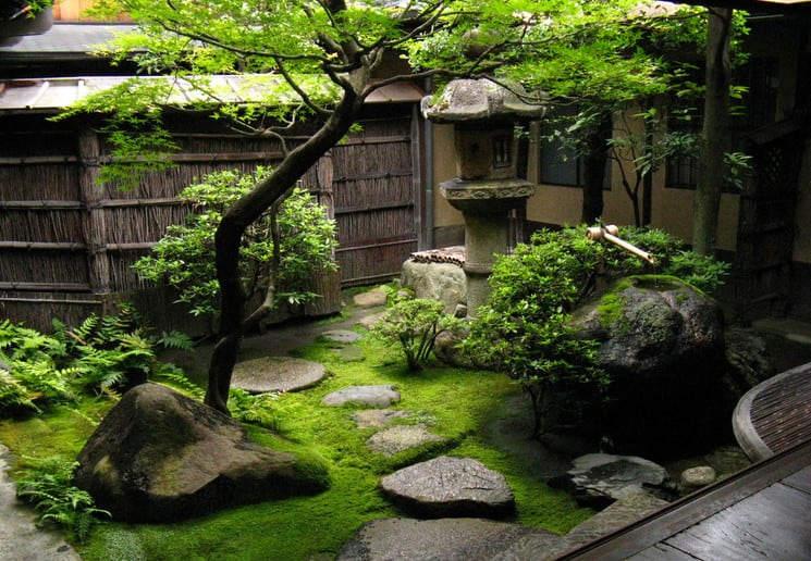 peaceful japanese garden