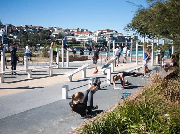 people exercising outdoors in sydney
