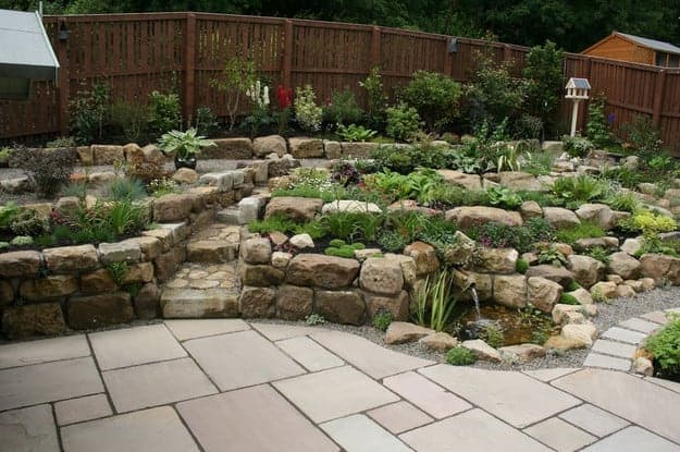 landscaping with sandstone